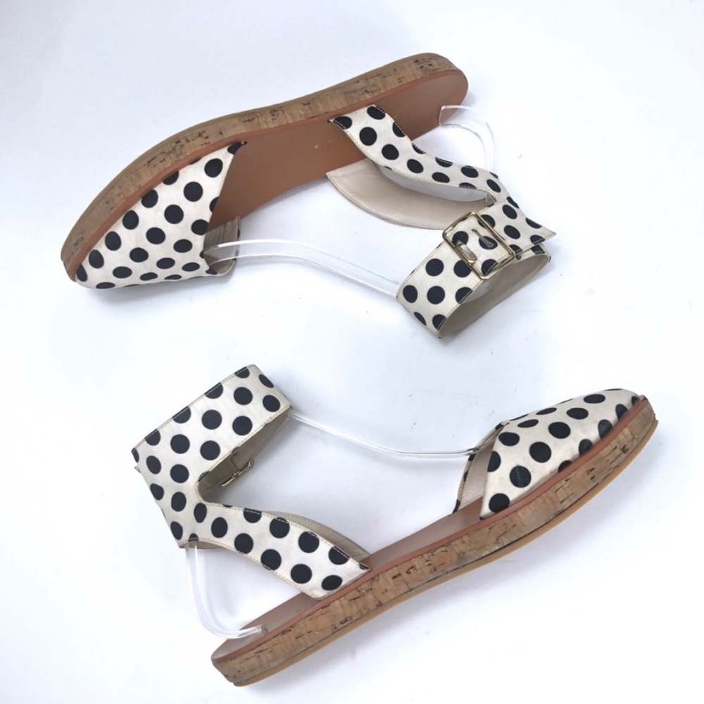 Alice + Olivia Reese polka dot cork espadrilles